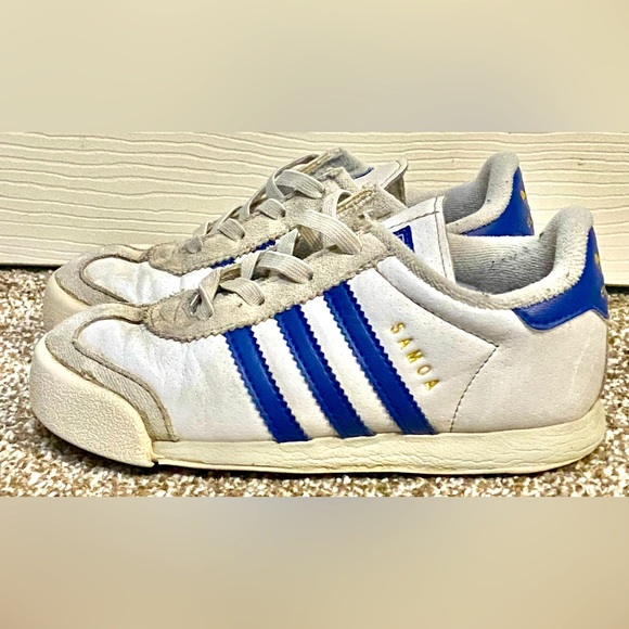 adidas Other - BOYS KIDS ADIDAS SAMOA WHITE RETRO SPORT SNEAKERS SHOES SZ 10K